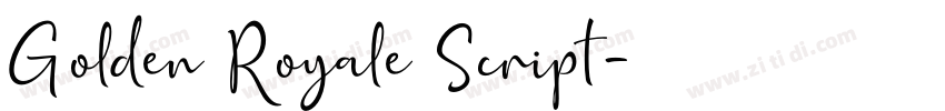 Golden Royale Script字体转换